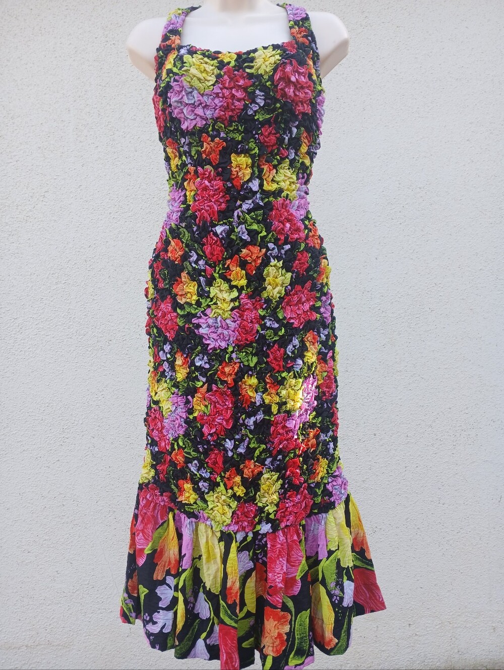 Anthropologie x Yukiko Noritake Pebble-Smocked Midi Dress – NWT Size S/M